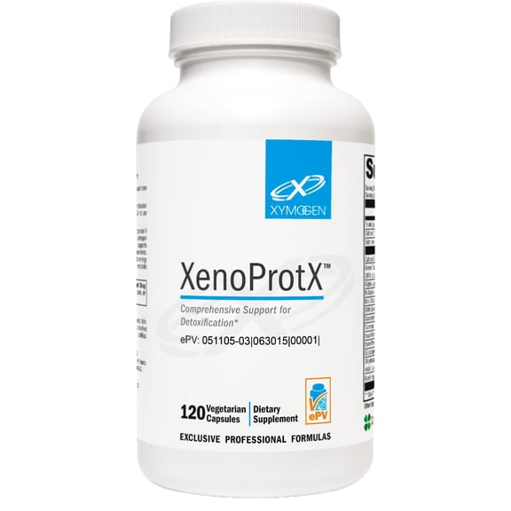 XYMOGEN XenoProtX - Supports Healthy Estrogen Metabolism + Xenoestrogens Detox - DIM, NAC, Calcium D-Glucarate + Phytonutrients Supplements to Support Liver Detox + Liver Health (120 Capsules)