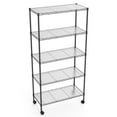 XYOPLM 5 Tier Wire Shelving Unit NSF Heavy Duty Wire Metal Large Shelves Height Adjustable
