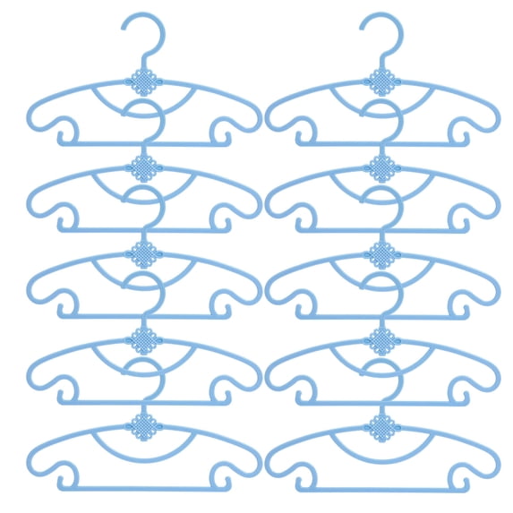 XYRSRUW 10PCS Infant Clothes Hangers, 10-Unit Plastic Hangers for Toddlers, Non-Slip and Durable Drying Racks for Children's Clothing