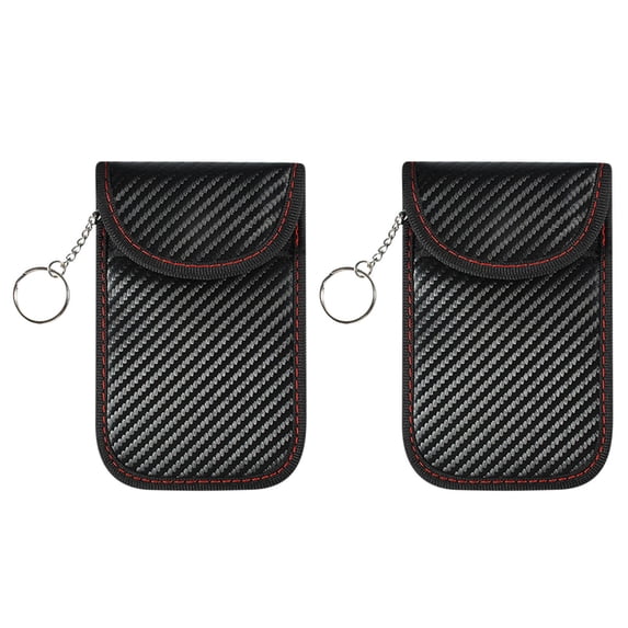 XYRSRUW 2 Pack Car Key Fob Protectors, RFID Signal Blocking Pouches, Anti-Theft Cases for Keyless Ignition, Vehicle Security Signal Shielding Bags