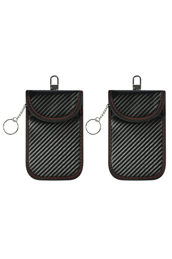 2 Pack Car Key Fob Protectors, RFID Signal Blocking Pouches, Anti-Theft Cases for Keyless Ignition, Vehicle Security Signal Shielding Bags