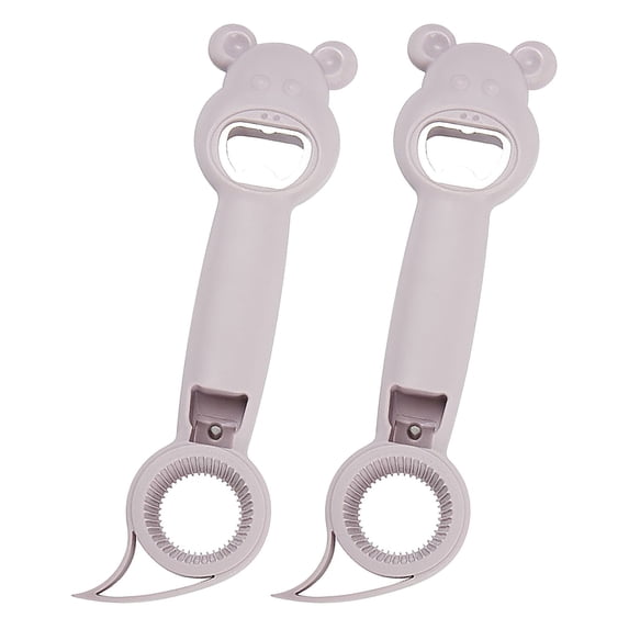 XYRSRUW 2 Pack Manual Jar Opener, Easy Grip Bottle Cap Remover, Portable Beverage Opener for Kitchen and Parties, Multifunctional Gadget for Seniors and Arthritis Relief