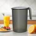 thumbnail image 1 of XYRSRUW 2L Large Capacity Plastic Pitcher, Cold Water Jug for Tea and Fruit Infusion, Beverage Dispenser for Parties and Gatherings, Hygienic Water Container for Daily Use(Black), 1 of 6