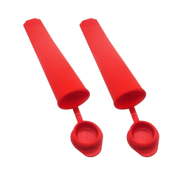 XYRSRUW 2PC Popsicle Maker, Ice Cream Mold for Homemade Treats, DIY Popsicle Mould for Fun Desserts, Convenient Popsicles Maker for Family Enjoyment(Red)