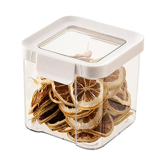 XYRSRUW 5-Piece Food Storage Containers, Airtight Kitchen Storage Canisters, Clear Plastic Food Keepers, Multi-Size Pantry Organization Jars