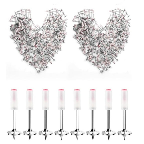 XYRSRUW 500pcs Round Nails, Heavy-Duty Fastening Nails for Concrete and Wood, Sturdy Steel Nails for Wall Decoration, Durable Metal Nails for Construction and Installation