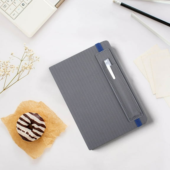 XYRSRUW A5 Strap Notebook, Executive Office Notepad with Pen Holder, Stylish Leather Diary, Professional Writing Journal for Plans and Tracking