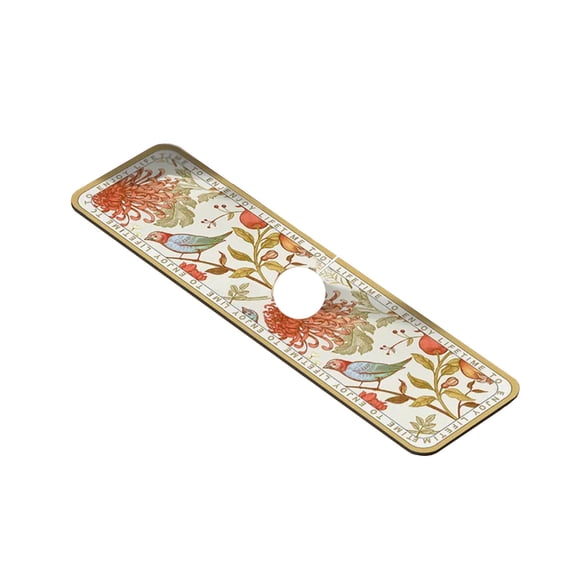 XYRSRUW Absorbent Pad, Kitchen Countertop Diatom Mud Sink Mat, Fast-Drying Dish Drying Pad, Water-Absorbing Diatomite Tray for Kitchen Use