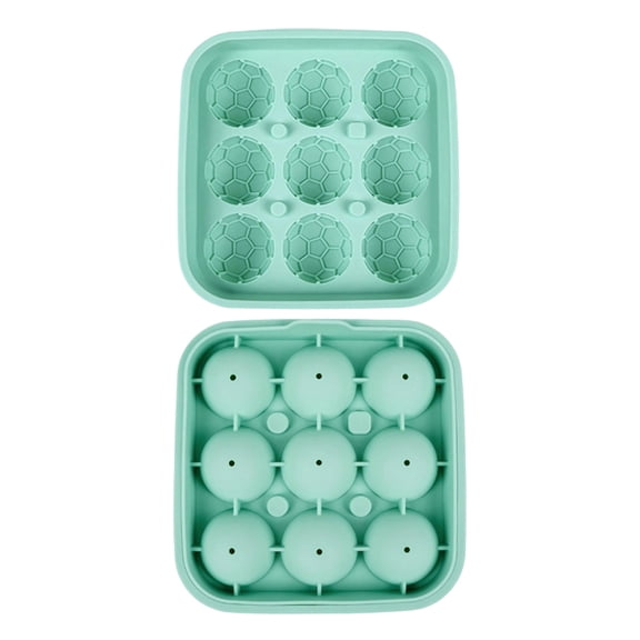 XYRSRUW Basketball Ice Cube Tray, Basketball-Shaped Mold for Ice Cream and Dessert, Silicone Ice Maker for Cakes and Treats, Reusable Kitchen Tool for Fun Summer Delicacies(Green)