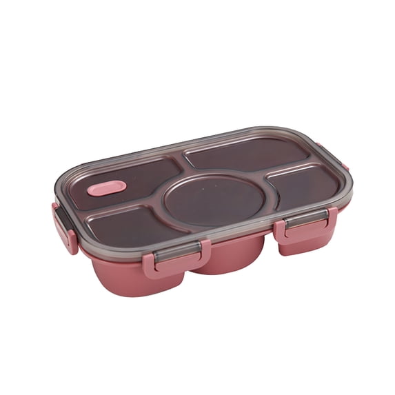 XYRSRUW Bento Box, Versatile Plastic Lunch Container with Divided Compartments, Convenient Food Storage Box with Utensil Holder, Safe and Eco-Friendly Meal Organizer