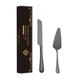 thumbnail image 1 of XYRSRUW Bread Knife Set, Stainless Steel Cake Slice Knife with Cheese Server, Pizza Spatula Gift Set for Cutting and Serving, Ergonomic Kitchen Cutlery in Luxurious Packaging, 1 of 5