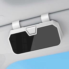 XYRSRUW Car Sunglasses Case, Car Visor Glasses Holder, Driver's Eyewear Organizer, Multifunctional Sun Visor Storage Solution