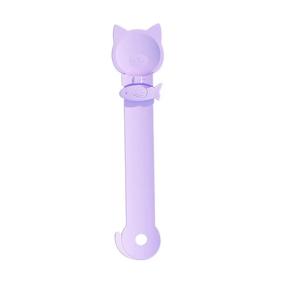 XYRSRUW Cat Feeding Spoon, Spoon for Cat Treats, Cat Snack Dispensing Tool, Cat Meal Serving Device(Purple)