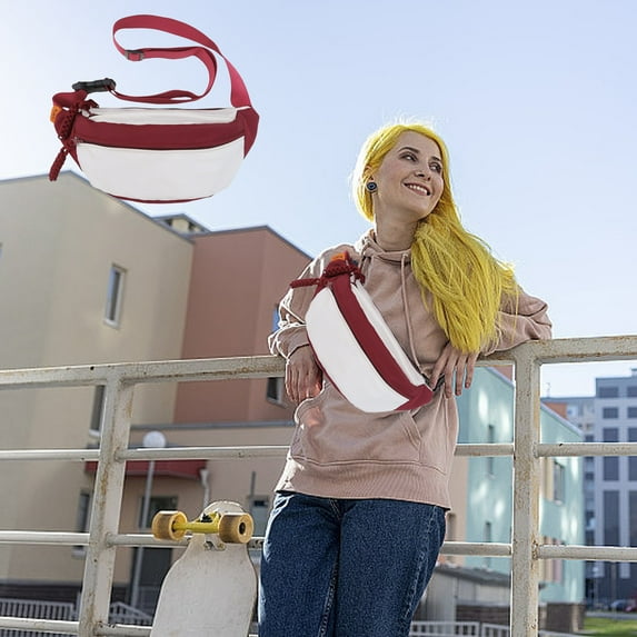 XYRSRUW Crossbody Waist Bag, Adjustable Strap Fanny Pack, Large Capacity Travel Pouch, Multi-color Sports Belt Bag with Zippered Pockets, Unisex Outdoor Hip Pack for Men & Women