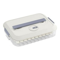 XYRSRUW Dumpling Box, Airtight Food Storage Container with Multi-layer Design, Stackable Dumpling Organizer for Refrigerator, Clear Lid Dumpling Keeper(S)