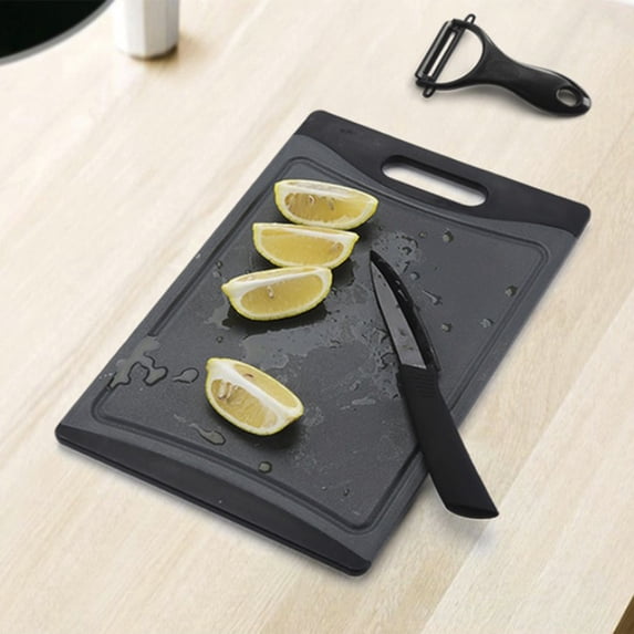 XYRSRUW Eco-Friendly Cutting Board, Durable Thick Chopping Board for Meat and Veggies, Dishwasher Safe Plastic Cutting Board with Easy Grip Handle(S)