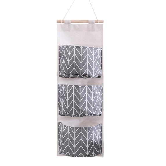 XYRSRUW Fabric Hanging Storage Organizer for Small Items, Multifunctional Wall-Mounted Sundries Bag, Cute and Stylish Storage Pockets, Mobile Phone and Accessory Holder for Dormitory and Home