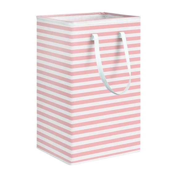 XYRSRUW Fabric Storage Basket, Collapsible Laundry Hamper, Foldable Clothes Organizer, Cotton Blanket Storage Bag for Home and Dorm Use