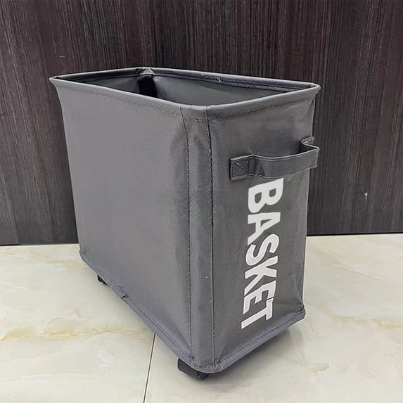 XYRSRUW Foldable Clothes Storage Basket, Portable Dirty Laundry Hamper with Wheels, Multifunctional Household Organizer for Toys and Essentials, Stackable Closet Storage Bin