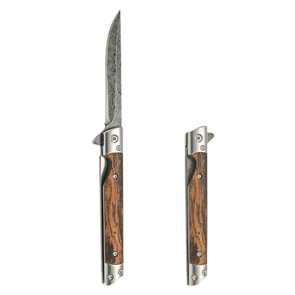 XYRSRUW Folding Knife, Versatile Stainless Steel Camping Knife, Compact Utility Knife for Outdoor Use, Quick Opening Folding Blade for Adventure