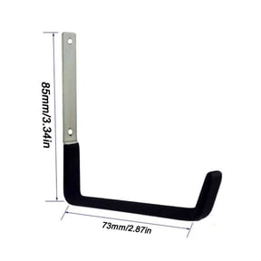 XYRSRUW Garage Heavy-duty Long Board Storage Hook, Durable Metal Wall Hook for Garden Tools, Versatile Hook Rack for Ladder and Bicycles