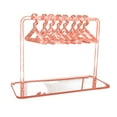 thumbnail image 1 of XYRSRUW Hanging Jewelry Organizer Rack, Transparent Acrylic Jewelry Display Stand, Personalized Earring & Accessory Storage, 8 Mini Hanger Jewelry Holder for Home Decor, 1 of 5