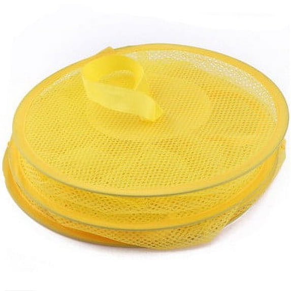XYRSRUW Hanging Multi-layer Drying Rack, Foldable Mesh Drying Net for Food and Clothes, Breathable Storage Cage for Vegetables and Herbs, Portable 3-Compartment Drying Solution