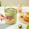 thumbnail image 1 of XYRSRUW Ice Maker, Food-Grade Ice Cube Generator with Large Storage Capacity, Easy Release Ice Tray for Household Use, Multifunctional Ice Bucket for Drinks(Green), 1 of 6