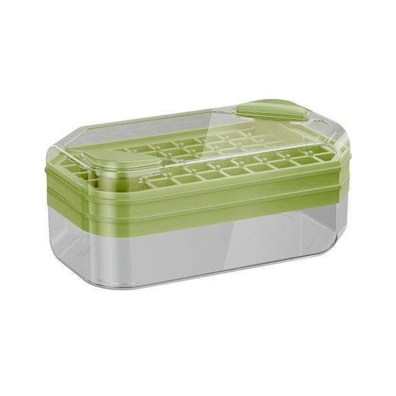 XYRSRUW Ice Making Box, Large Capacity Ice Block Maker with One-Click Press, Quick Ice Storage Container, Effortless Ice Tray Set for Summer Refreshment