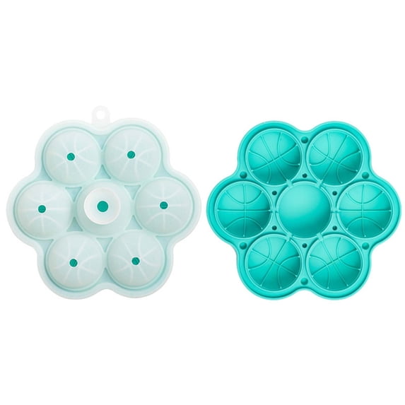 XYRSRUW Ice Tray, Flexible Ice Mould for Home Use, Circular Ice Maker for Whiskey and Cocktails, Multifunctional Ice Cube Mold for Desserts and Drinks(Blue)