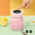 thumbnail image 1 of XYRSRUW Insulated Cup, Vacuum Sealing Travel Mug with Intelligent Temperature Display, Portable Stainless Steel Beverage Container, Ergonomic Thermal Flask for Hot and Cold Drinks(Pink), 1 of 6