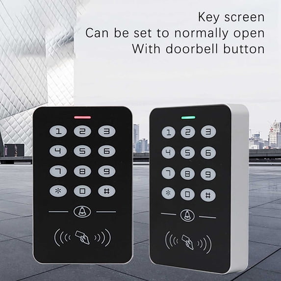 XYRSRUW Keyless Entry Door Lock, Electronic Keypad Door Lock with Touchscreen, Smart Front Door Lock with Card Access, Wireless Security Door Lock System Supporting 10000 Users
