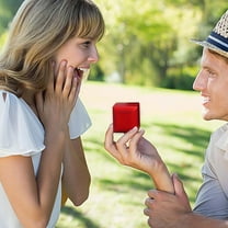 XYRSRUW LED Ring Box for Proposal, Wedding Engagement Gift Box with Light, Romantic Jewelry Box for Men Women, Valentine's Day, Birthday & Anniversary Presentation Case