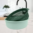 thumbnail image 1 of XYRSRUW Large Plastic Drain Basket, Kitchen Sink Strainer for Fruits and Vegetables, Food Grade Draining Container, Multipurpose Storage Basket for Easy Cleaning(Green), 1 of 6