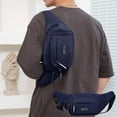 thumbnail image 1 of XYRSRUW Men's Multifunctional Waist Bag, Waterproof Crossbody Phone Bag with Belt, Wearable Work Satchel, Secure Travel Pouch, 1 of 6