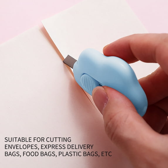 XYRSRUW Mini Portable Box Cutter, Retractable Utility Knife for DIY Projects, Compact Paper Cutter for Packages and Letters, Handy Utility Tool for Cardboard and Envelopes