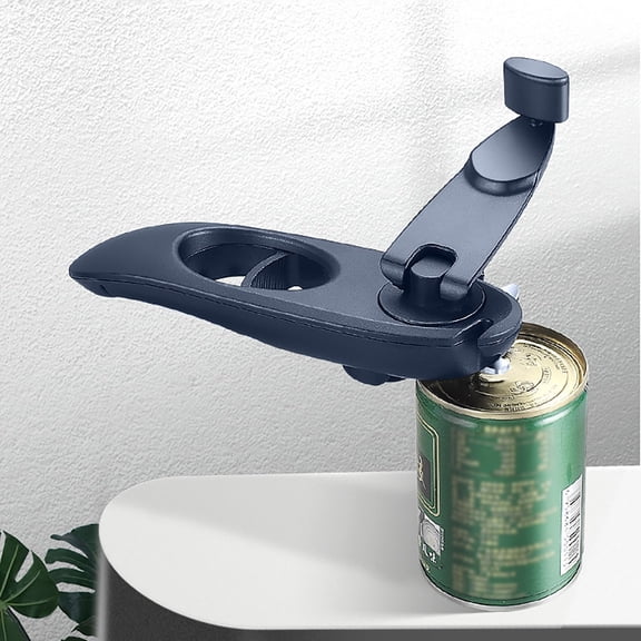 XYRSRUW Multifunctional Can Opener, Versatile Bottle Opener with Eight Functions, Durable Stainless Steel Can Opener, Handy Travel Bottle and Can Opening Tool(Blue)