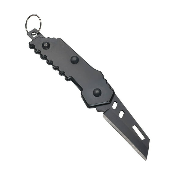XYRSRUW Multifunctional Mini Blade Knife, Pocket Keychain Folding Utility Knife, Portable Delivery Tool, Compact Outdoor Multi-Use Knife