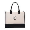 thumbnail image 1 of XYRSRUW Personalized Canvas Bag with Adjustable Zipper Strap, Versatile Tote Bag for Essentials, Stylish Beach and Makeup Carrier, Large Capacity Storage Solution for Gifts and Travel, 1 of 6