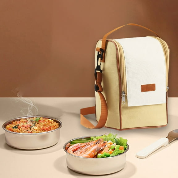 XYRSRUW Portable Lunchbox Bag, Insulated Lunch Tote, Thermal Lunch Cooler, Outdoor Picnic Lunch Sack, Durable Cloth Lunch Box Carrier