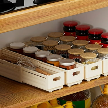 XYRSRUW Retractable Storage Box for Kitchen Cabinets and More - Right Angle Storage Solution