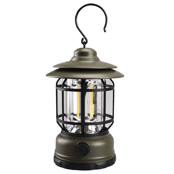 XYRSRUW Retro Camping Light, Vintage Portable Lantern with Dimming Function, Waterproof Multi-Functional Tent Light, Classic Horse Lantern for Outdoor Adventures