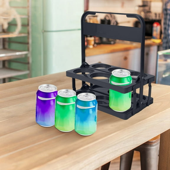 XYRSRUW Six-pack Beverage Holder+Portable Drink Carrier+Collapsible Beer Transporter+Folding Beverage Organizer
