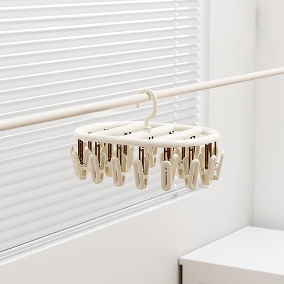 XYRSRUW Socks Drying Rack, Multifunctional Clothes Hanger, Compact Laundry Organizer, Foldable Drying Solution for Underwear and Small Items