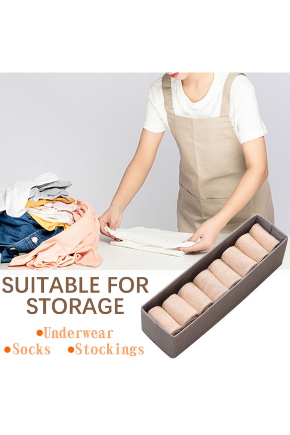 Socks Underwear Storage Organizer, Foldable Drawer Compartment for Lingerie, Multifunctional Cabinet Storage Box, Space-Saving Closet Organizer for Belts and Ties