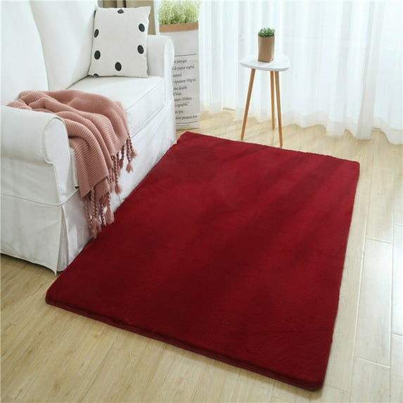 XYRSRUW Soft Modern Area Rug, Pure Super Soft Suede Floor Mat, Skin-Friendly Carpet for Home Decor, Non-Slip Cozy Home Rug