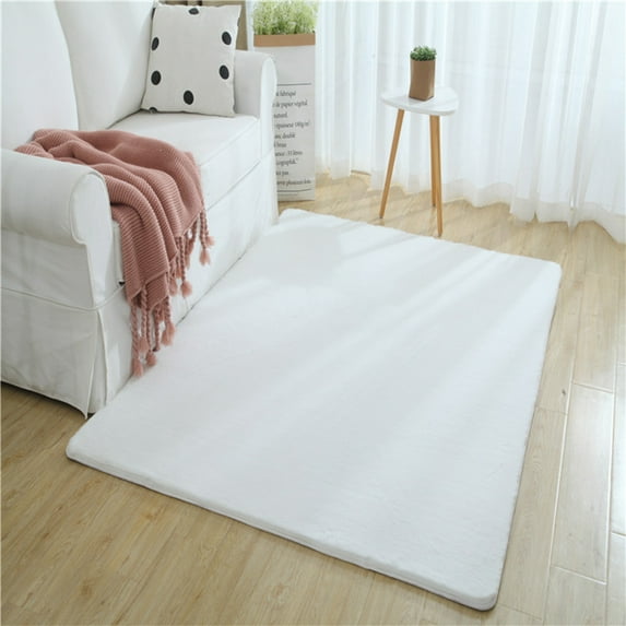 XYRSRUW Soft Modern Area Rug, Pure Super Soft Suede Floor Mat, Skin-Friendly Carpet for Home Decor, Non-Slip Cozy Home Rug