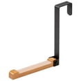 thumbnail image 1 of XYRSRUW Solid Wood Door Hook, Wall-mounted Clothing Rack with Foldable Design, Space-saving Door Hanger for Hats and Bags, Multifunctional Clothes Storage Solution, 1 of 5