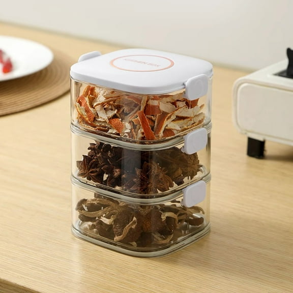 XYRSRUW Spice Organizer, Versatile Condiment Storage Container for Kitchen, Sealed Seasoning Jar for Easy Access, Compact Spice Storage Solution for Home and Office