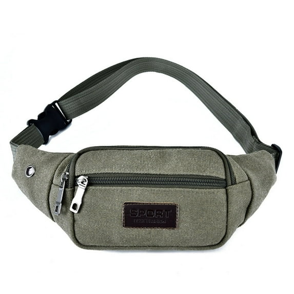 XYRSRUW Sports Waist Bag for Men and Women, Casual Outdoor Fanny Pack for Running, Lightweight Mobile Phone Pouch for Travel, Comfortable Athletic Canvas Belt Bag